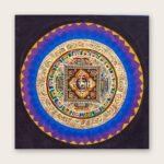 Lotus Mandala Thangka — Hand-Painted Tibetan Buddhist Art