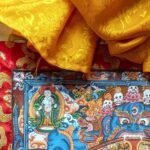 Brocade Wheel Of Life (Bhavachakra Samsara) Thangka — Hand-Painted Tibetan Buddhist Art