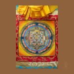 Brocade Kalachakra Mandala Thangka Thangka — Hand-Painted Tibetan Buddhist Art