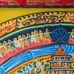 Brocade Kalachakra Mandala Thangka Thangka — Hand-Painted Tibetan Buddhist Art