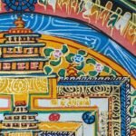 Brocade Kalachakra Mandala Thangka Thangka — Hand-Painted Tibetan Buddhist Art