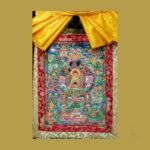 Brocade Buddhas Story Thankga Thangka — Hand-Painted Tibetan Buddhist Art