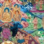 Brocade Buddhas Story Thankga Thangka — Hand-Painted Tibetan Buddhist Art
