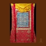 Brocade Traditional Mandala Thangka Thangka — Hand-Painted Tibetan Buddhist Art