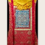 Brocade Traditional Mandala Thangka Thangka — Hand-Painted Tibetan Buddhist Art